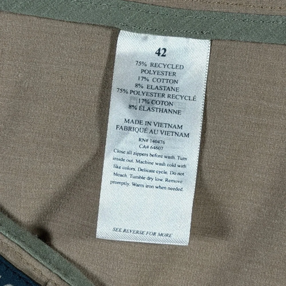 Faherty All Day Shorts Mens 42 Khaki Tan Hybrid‎ Stretch Board Shorts 8.5 Inseam